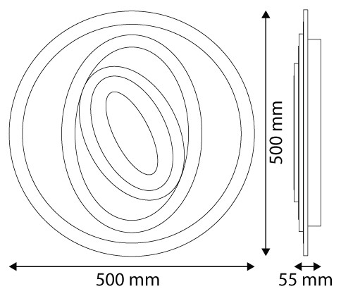 Designové led svítidlo s dálkovým ovládáním - Olive